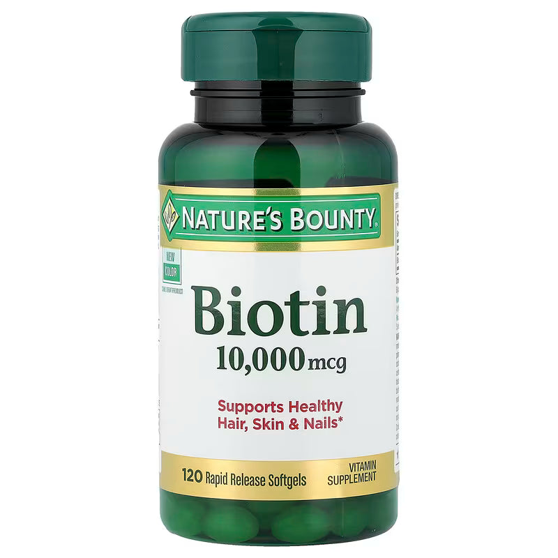 Nature's Bounty Biotin Softgels – 120 Count