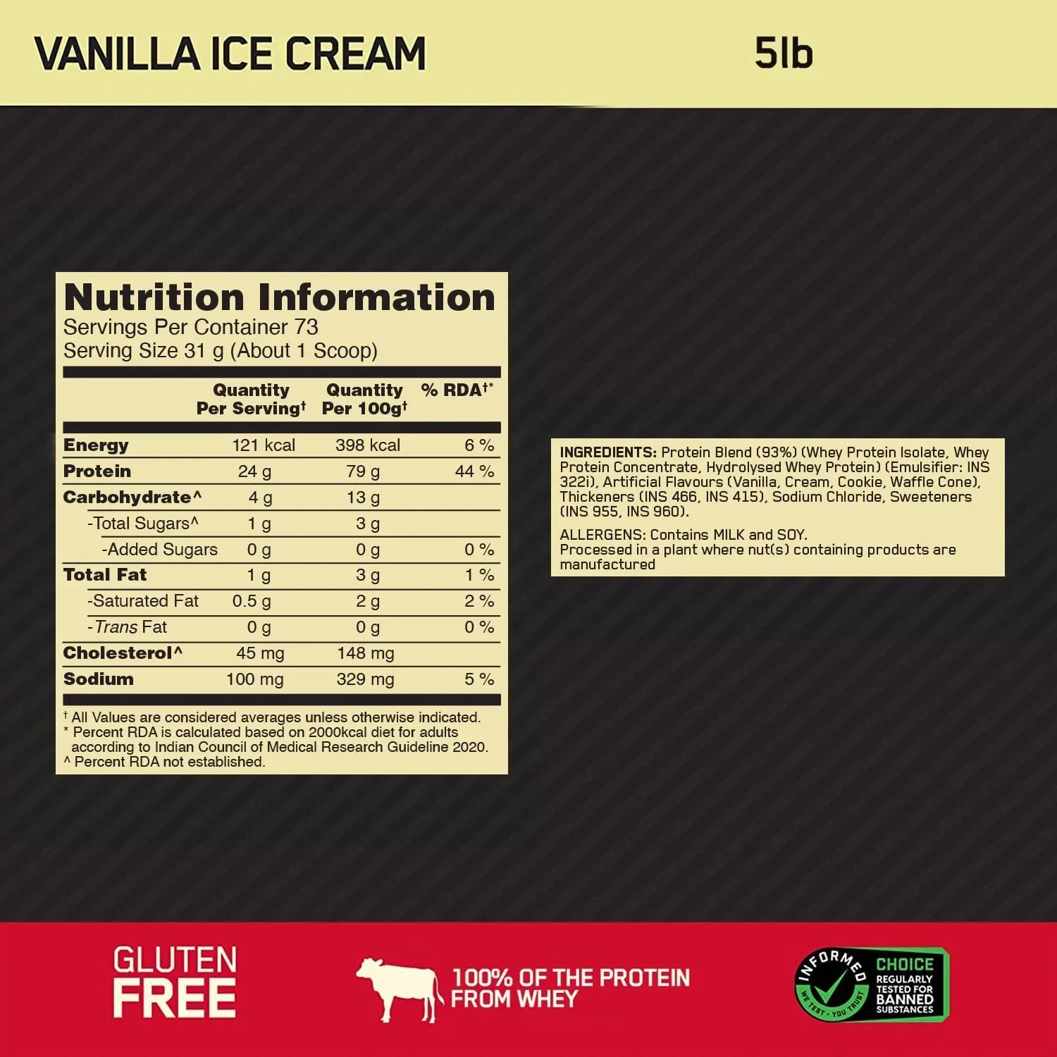 Optimum Nutrition ON WHEY 5lbs