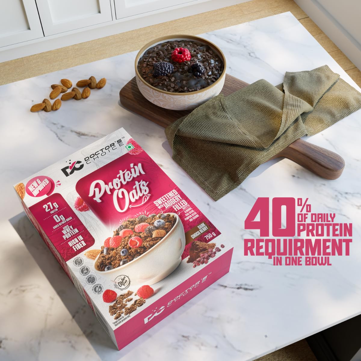 Doctors Choice High Protein Oats 750g