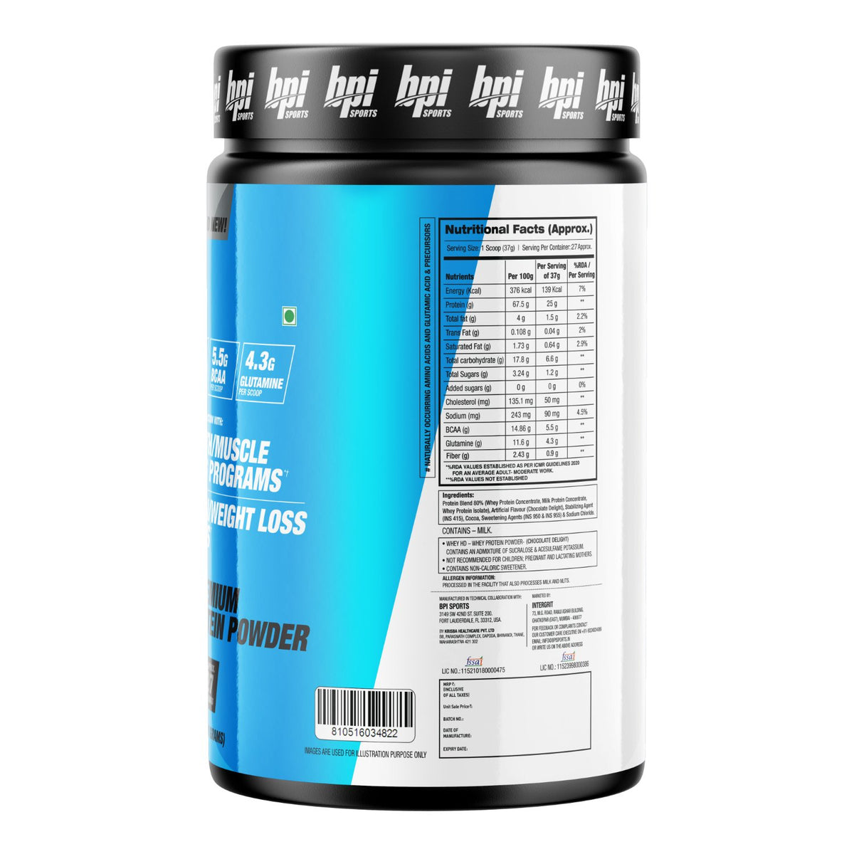 BPI WHEY HD 1KG