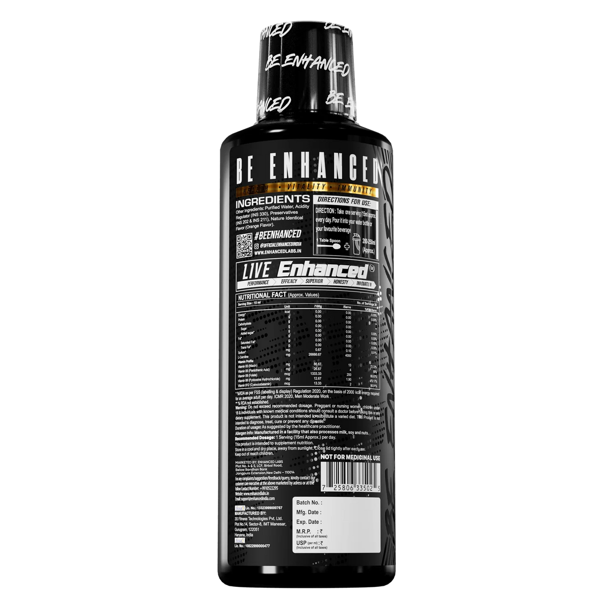 ENHANCE CARNI RUSH 4000MG