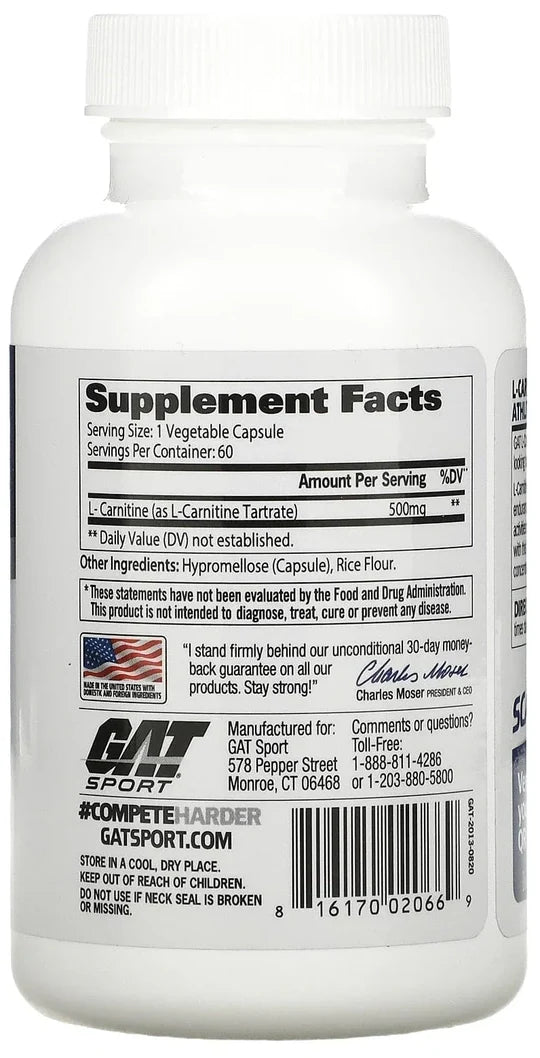 GAT L CARNITINE 60 CAPS