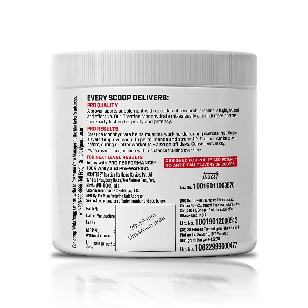 Gnc creatine 250grams