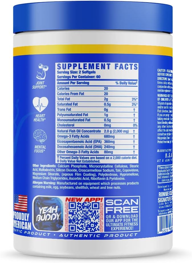 Ronnie coleman fish oil 120 caps